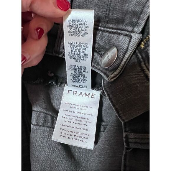 FRAME Denim L’Homme Skinny "Fade to Grey" Color Size 32 Men’s Unisex Jeans - Picture 17 of 17